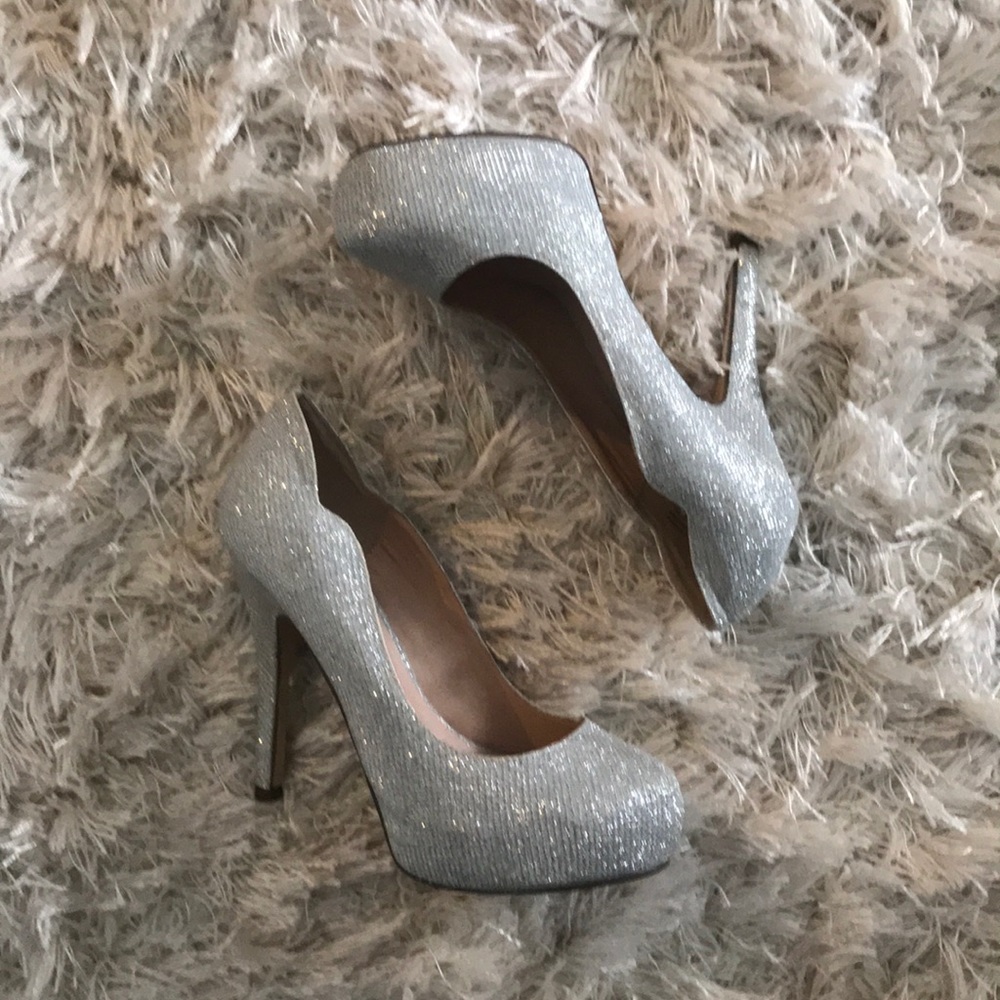 Sparkly Silver Shoes